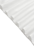 Camicia bianca asimmetrica con bottoni e maniche lunghe