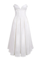 Abito lungo nero scollo a cuore senza maniche – Astra